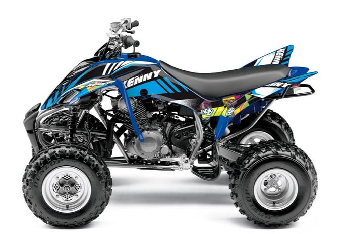 YAMAHA 350 RAPTOR ATV KENNY GRAPHIC KIT BLUE