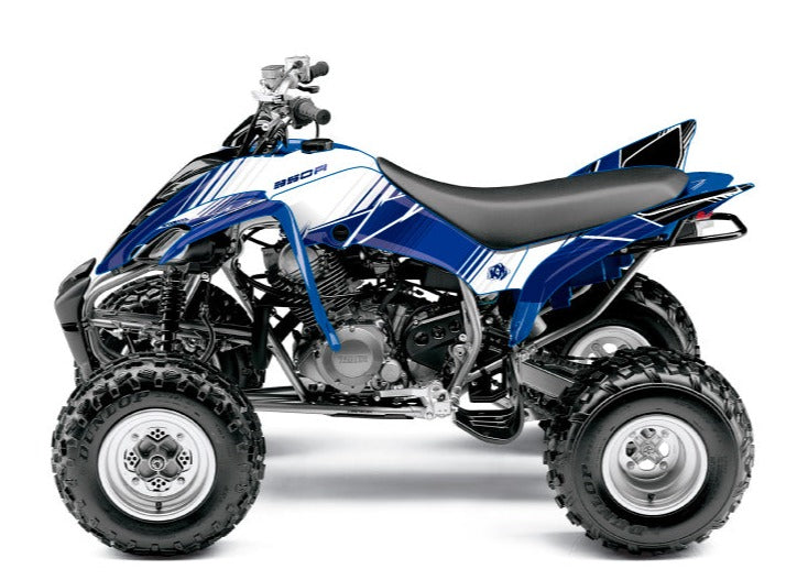Laden Sie das Bild in Galerie -Viewer, YAMAHA 350 RAPTOR ATV STRIPE GRAPHIC KIT NIGHT BLUE
