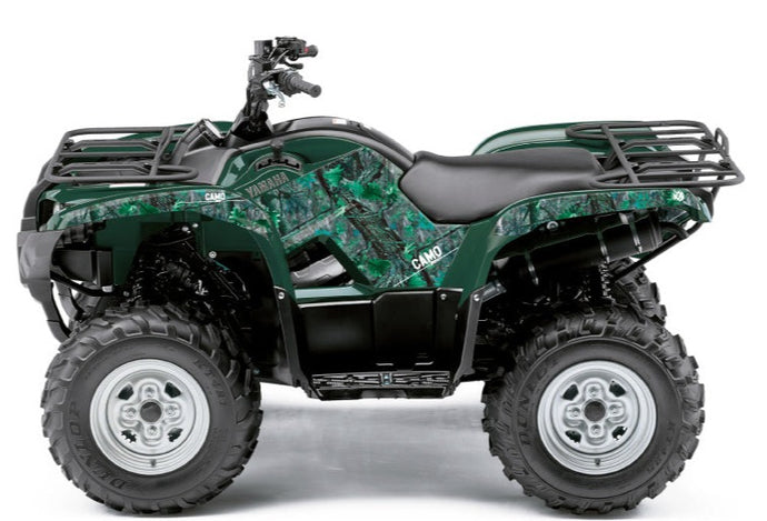 YAMAHA 450 GRIZZLY ATV CAMO GRAPHIC KIT GREEN