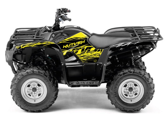 YAMAHA 450 GRIZZLY ATV ERASER FLUO GRAPHIC KIT YELLOW
