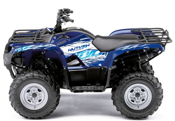 Chargez l&#39;image dans la visionneuse de la galerie, YAMAHA 450 GRIZZLY ATV ERASER GRAPHIC KIT BLUE
