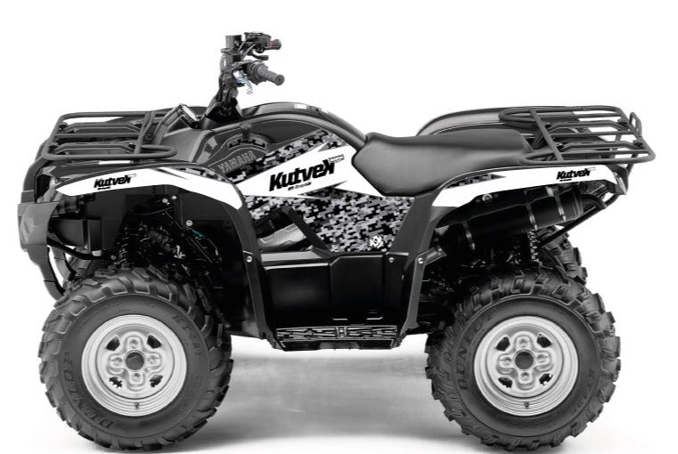 Chargez l&#39;image dans la visionneuse de la galerie, YAMAHA 450 GRIZZLY ATV PREDATOR GRAPHIC KIT WHITE
