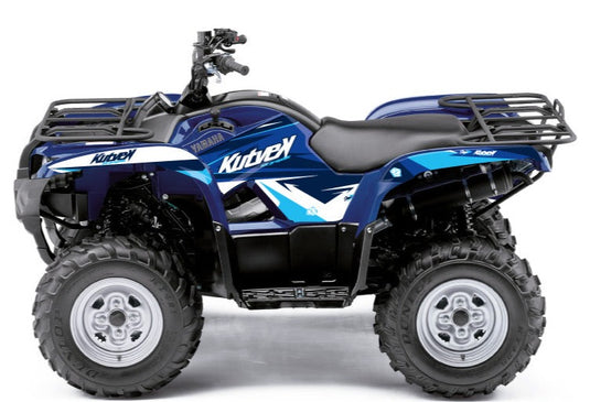 YAMAHA 450 GRIZZLY ATV STAGE GRAPHIC KIT BLUE