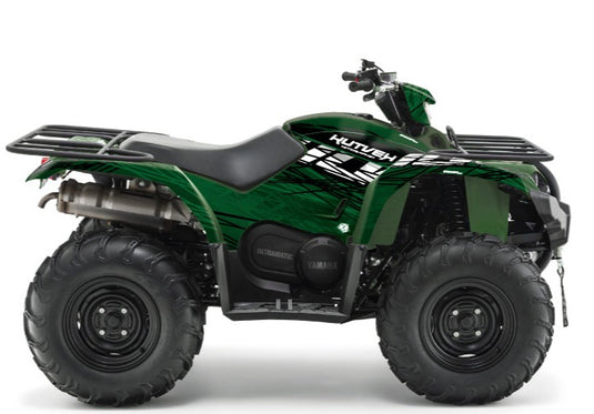 YAMAHA 450 KODIAK ATV ERASER GRAPHIC KIT BLACK GREEN