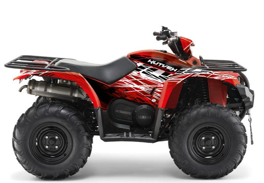 YAMAHA 450 KODIAK ATV ERASER GRAPHIC KIT RED WHITE