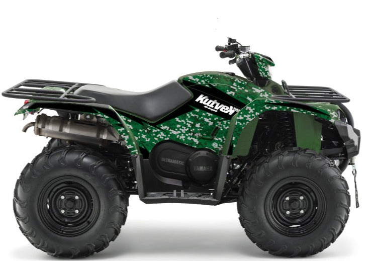 Load image into Gallery viewer, YAMAHA 450 KODIAK ATV PREDATOR GRAPHIC KIT BLACK GREEN
