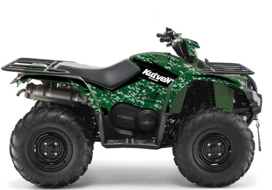 YAMAHA 450 KODIAK ATV PREDATOR GRAPHIC KIT BLACK GREEN