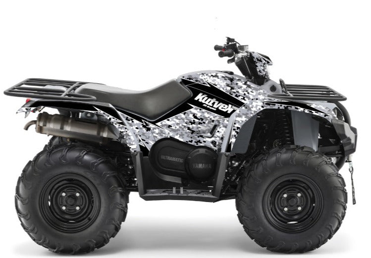 Laden Sie das Bild in Galerie -Viewer, YAMAHA 450 KODIAK ATV PREDATOR GRAPHIC KIT GREY
