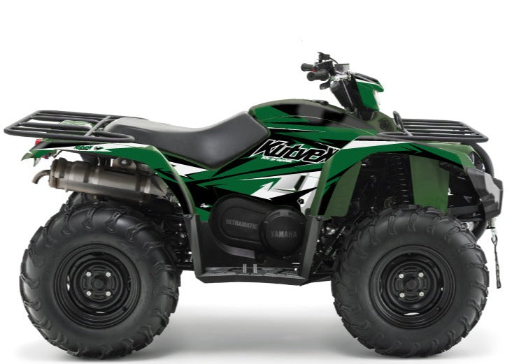 Chargez l&#39;image dans la visionneuse de la galerie, YAMAHA 450 KODIAK ATV STAGE GRAPHIC KIT BLACK GREEN
