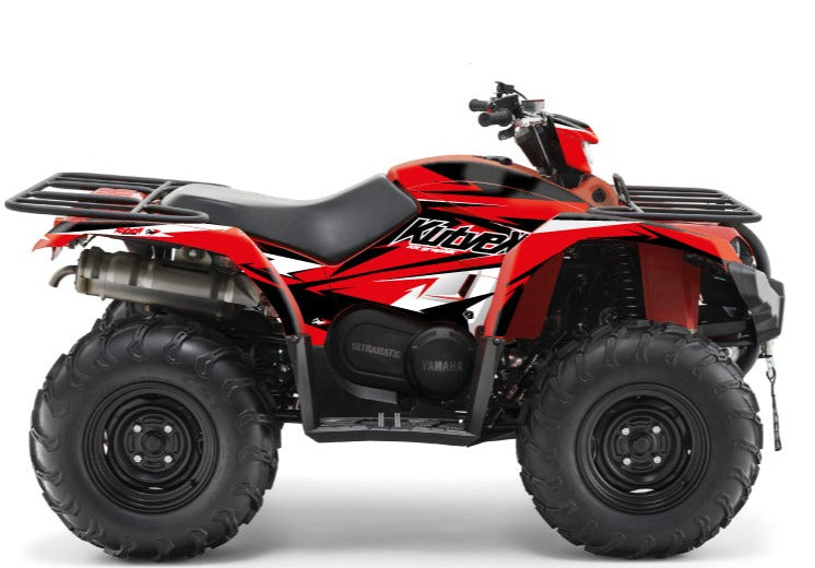 Chargez l&#39;image dans la visionneuse de la galerie, YAMAHA 450 KODIAK ATV STAGE GRAPHIC KIT BLACK RED
