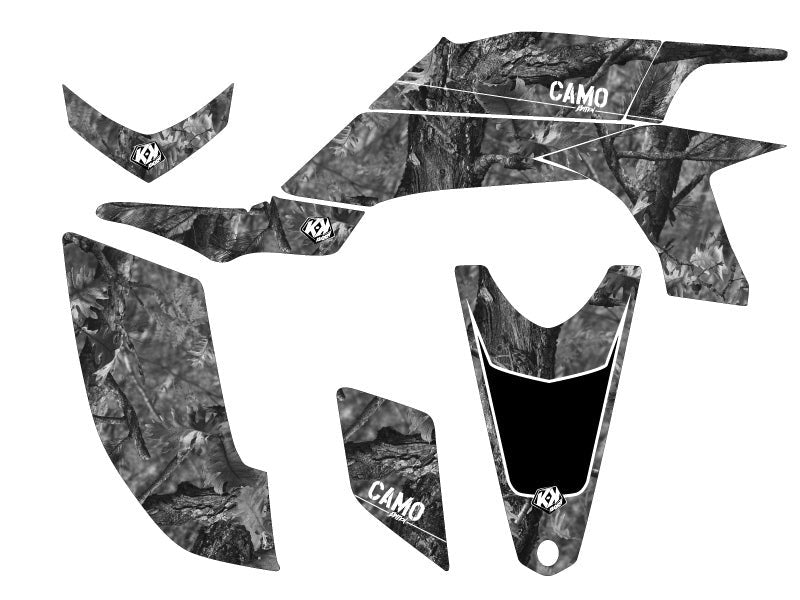 Chargez l&#39;image dans la visionneuse de la galerie, YAMAHA 450 YFZ ATV CAMO GRAPHIC KIT GREY
