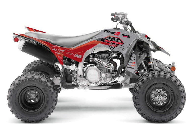 Laden Sie das Bild in Galerie -Viewer, YAMAHA 450 YFZ R ATV REPLICA BY RAPPORT K20 GRAPHIC KIT GREY RED
