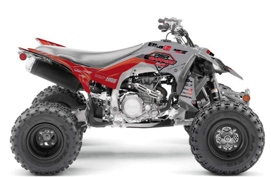YAMAHA 450 YFZ R ATV REPLICA BY RAPPORT K20 GRAPHIC KIT GREY RED
