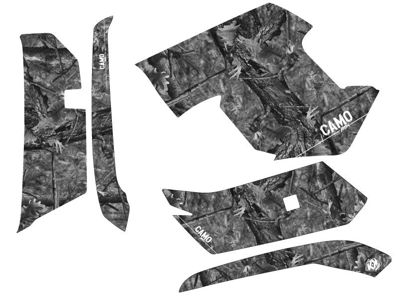 Laden Sie das Bild in Galerie -Viewer, YAMAHA 550-700 GRIZZLY ATV CAMO GRAPHIC KIT GREY
