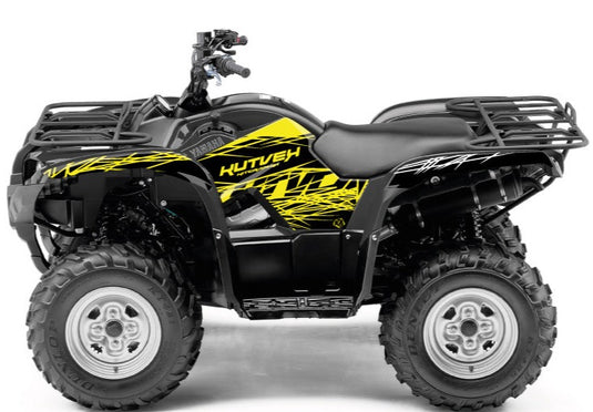 YAMAHA 550-700 GRIZZLY ATV ERASER FLUO GRAPHIC KIT YELLOW