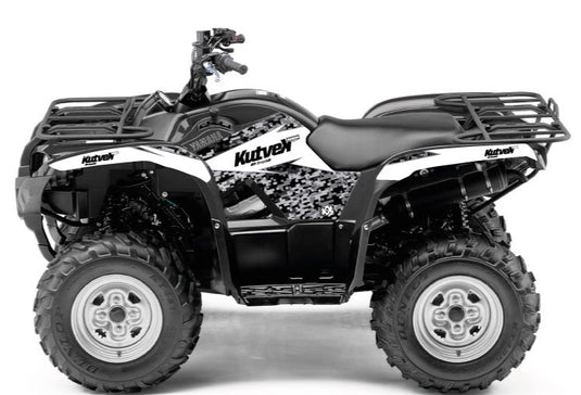 YAMAHA 550-700 GRIZZLY ATV PREDATOR GRAPHIC KIT WHITE