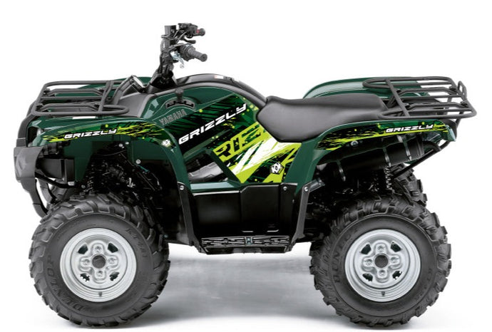 YAMAHA 550-700 GRIZZLY ATV WILD GRAPHIC KIT GREEN