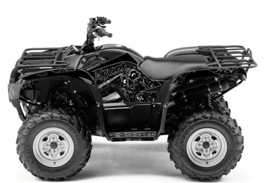 YAMAHA 550-700 GRIZZLY ATV ZOMBIES DARK GRAPHIC KIT BLACK
