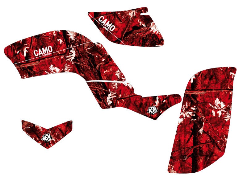 Load image into Gallery viewer, YAMAHA 660 RAPTOR ATV CAMO GRAPHIC KIT RED
