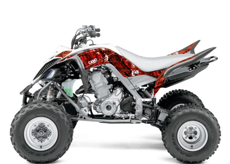 Load image into Gallery viewer, YAMAHA 660 RAPTOR ATV CAMO GRAPHIC KIT RED
