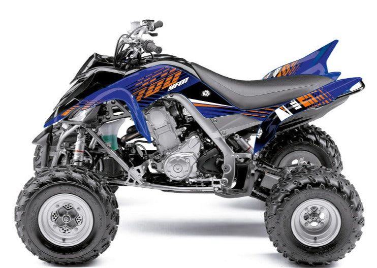 Chargez l&#39;image dans la visionneuse de la galerie, YAMAHA 660 RAPTOR ATV FLOW GRAPHIC KIT ORANGE
