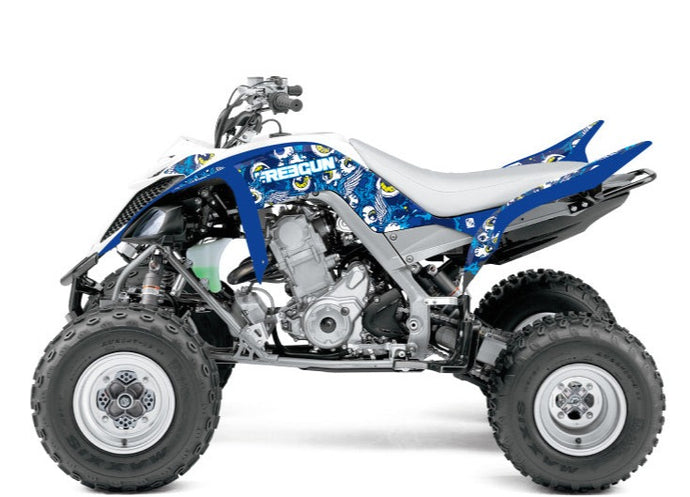 YAMAHA 660 RAPTOR ATV FREEGUN EYED GRAPHIC KIT BLUE