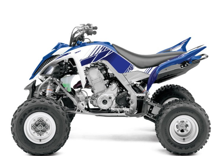 Laden Sie das Bild in Galerie -Viewer, YAMAHA 660 RAPTOR ATV STRIPE GRAPHIC KIT NIGHT BLUE
