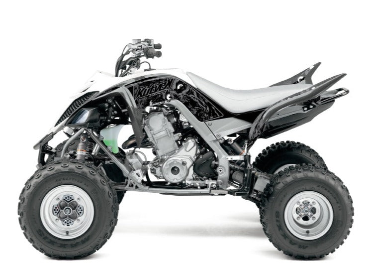 Chargez l&#39;image dans la visionneuse de la galerie, YAMAHA 660 RAPTOR ATV ZOMBIES DARK GRAPHIC KIT BLACK
