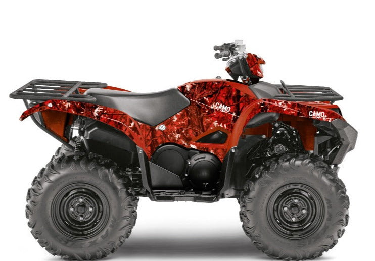 Laden Sie das Bild in Galerie -Viewer, YAMAHA 700-708 GRIZZLY ATV CAMO GRAPHIC KIT RED
