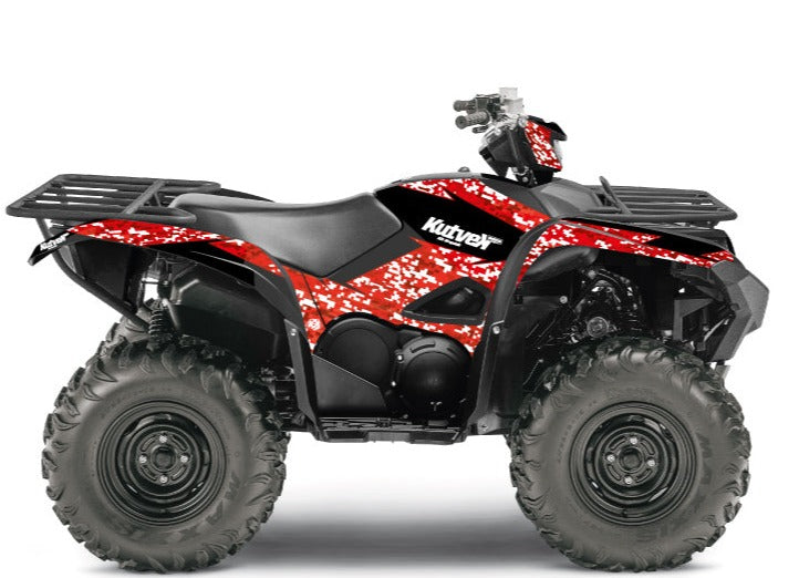 Laden Sie das Bild in Galerie -Viewer, YAMAHA 700-708 GRIZZLY ATV PREDATOR GRAPHIC KIT RED
