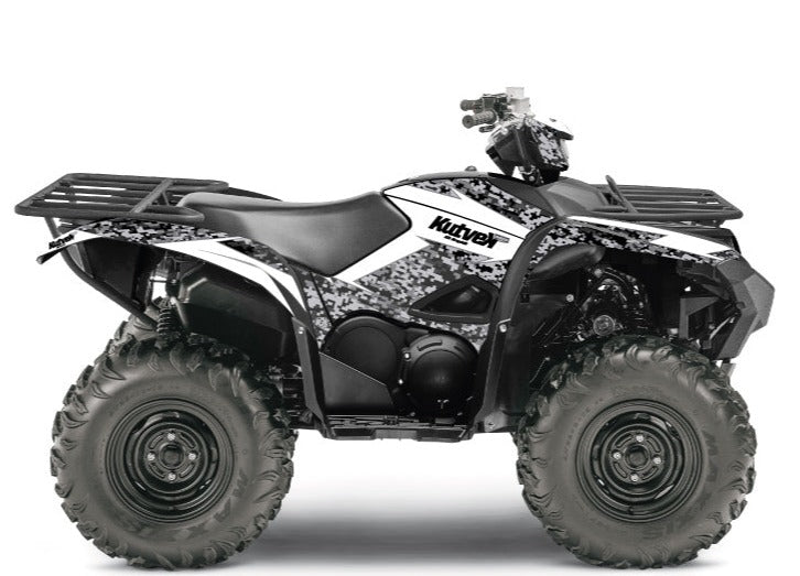 Load image into Gallery viewer, YAMAHA-700-708-GRIZZLY-ATV-PREDATOR-GRAPHIC-KIT-WHITE
