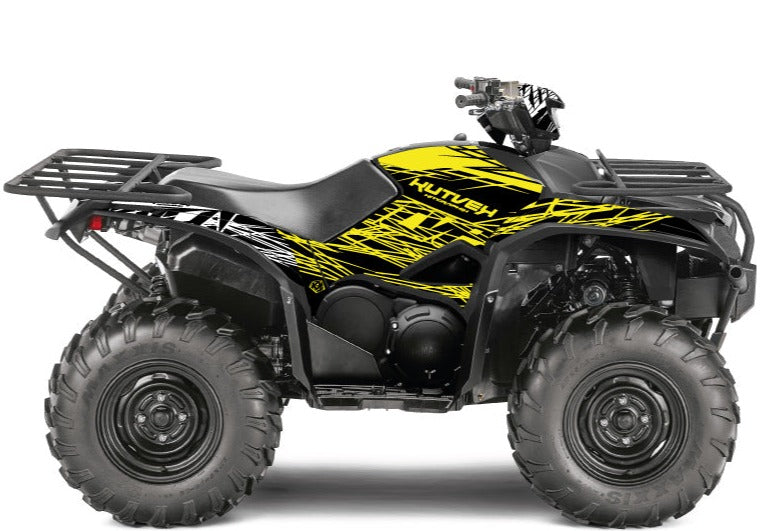 Load image into Gallery viewer, YAMAHA 700-708 KODIAK ATV ERASER FLUO GRAPHIC KIT YELLOW
