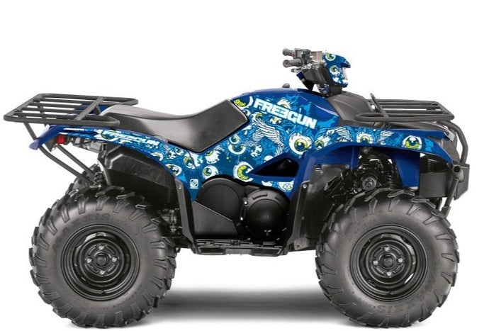 YAMAHA 700-708 KODIAK ATV FREEGUN EYED GRAPHIC KIT BLUE