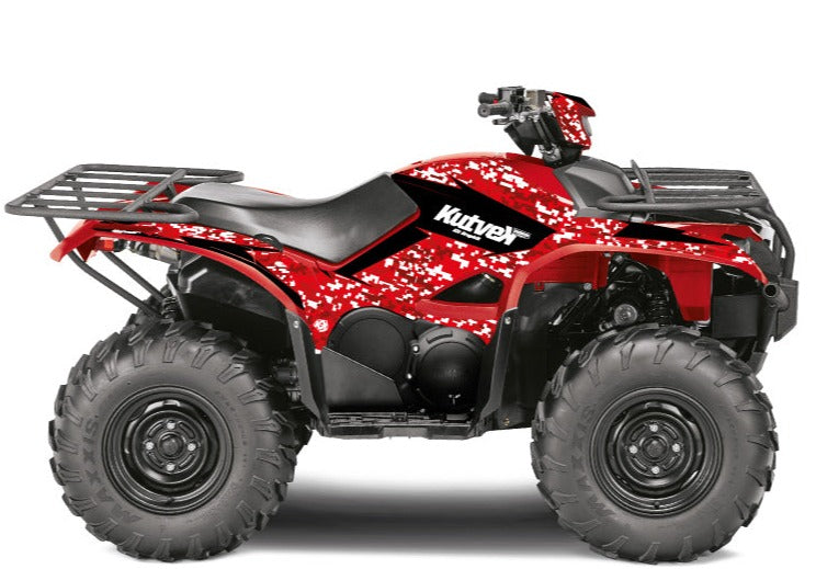 Load image into Gallery viewer, YAMAHA 700-708 KODIAK ATV PREDATOR GRAPHIC KIT RED
