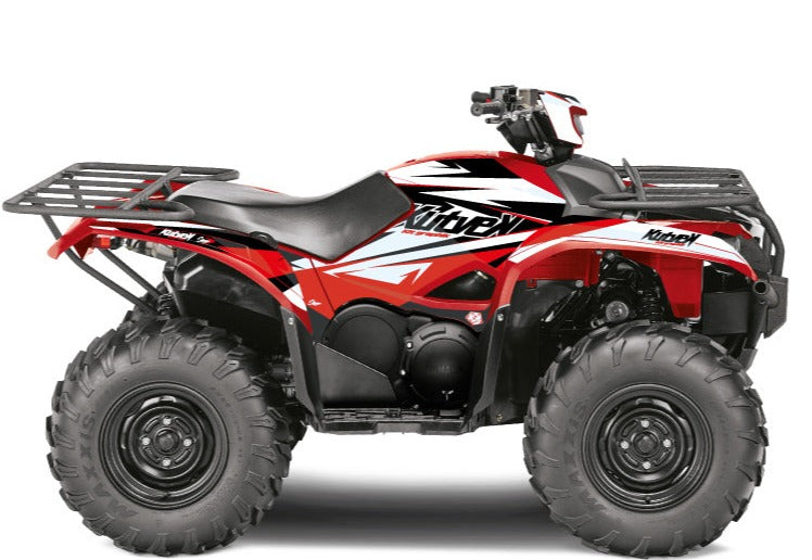 Chargez l&#39;image dans la visionneuse de la galerie, YAMAHA 700-708 KODIAK ATV STAGE GRAPHIC KIT BLACK RED
