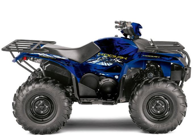 YAMAHA 700-708 KODIAK ATV WILD GRAPHIC KIT BLUE