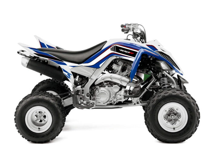 YAMAHA 700 RAPTOR ATV CORPORATE GRAPHIC KIT BLUE