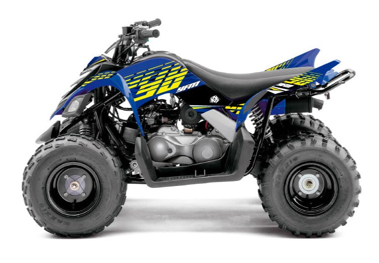 Chargez l&#39;image dans la visionneuse de la galerie, KIT DECO QUAD FLOW YAMAHA 90 RAPTOR JAUNE
