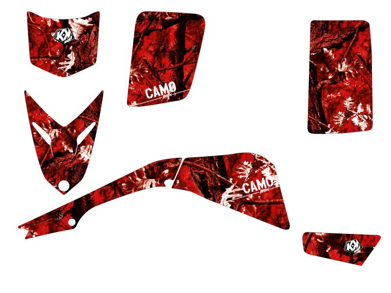 Load image into Gallery viewer, YAMAHA BLASTER ATV CAMO GRAPHIC KIT RED
