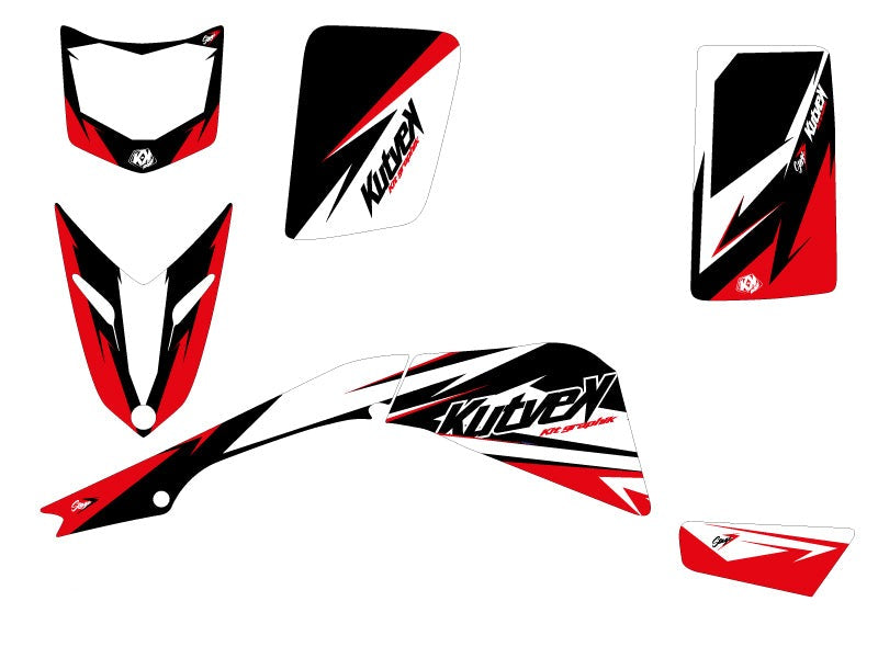 YAMAHA BLASTER ATV STAGE GRAPHIC KIT BLACK RED