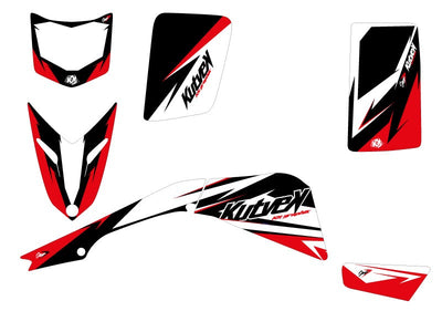 YAMAHA BLASTER ATV STAGE GRAPHIC KIT BLACK RED