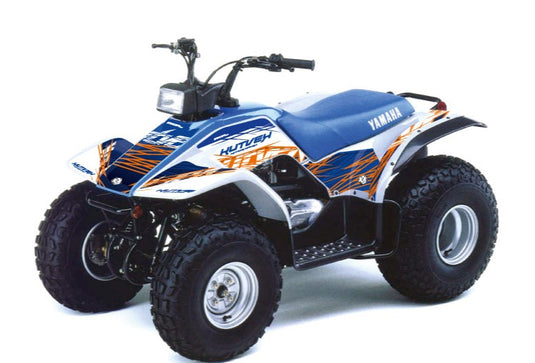 Yamaha Breeze ATV Radiergummi-Grafik-Set, Blau, Orange