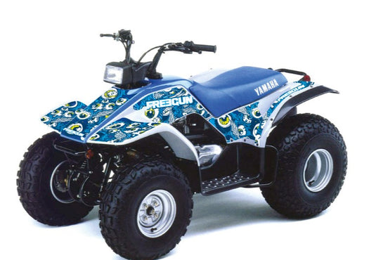 YAMAHA BREEZE ATV FREEGUN EYED GRAPHIC KIT BLUE