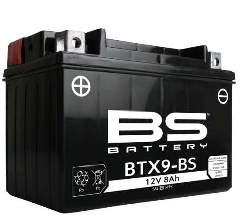 Laden Sie das Bild in Galerie -Viewer, BS-BATTERY BTX9-BS 12V/8AH MOTO (YTX9-4/YTX9-BS) LINHAI M150, 200, 210
