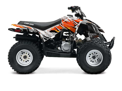 White Ember graphic decals for Can-Am DS 90
