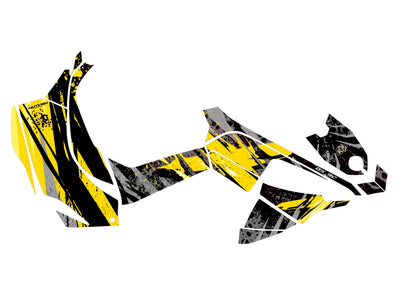 KIT DECO QUAD FREEGUN EYED CAN AM DS 90 JAUNE