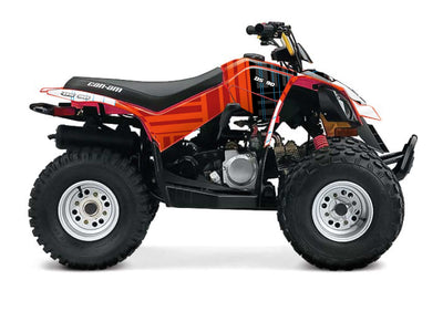 Dynamic red Kinetik graphics for Can-Am DS 90