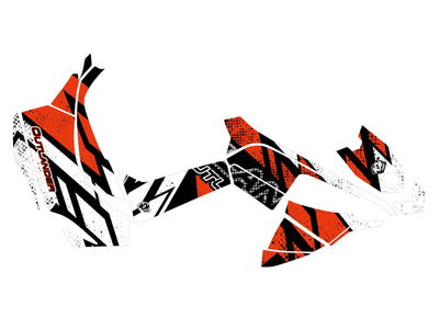 KIT GRAPHIQUE KRAFT POUR VTT CAN-AM DS 90 ROUGE