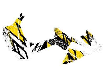 KIT GRAPHIQUE KRAFT JAUNE POUR VTT CAN-AM DS 90