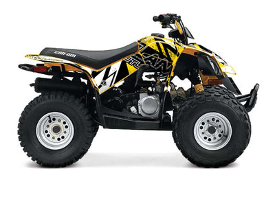 Kraft design yellow graphic kit for DS 90 ATV